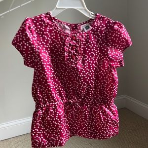 Carter’s pink and white girls shirt